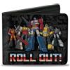 Transformers Bi-Fold Wallet Transformers Autobots ROLL OUT Pose and Shield Comic Panels Grays