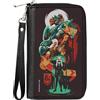 Dungeons & Dragons PU Zip Around Wallet Rectangle Dungeons and Dragons Character Collage Brown/Mult