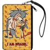 I am Weasel Canvas Zipper Wallet LARGE I AM WEASEL IR Baboon and IM Weasel Pose and Title Lo
