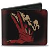 Dungeons & Dragons Bi-Fold Wallet Dungeons & Dragons FINGER OF DEATH Signal Black/Red/Tan