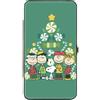 Peanuts Hinged Wallet Peanuts Holiday Christmas Tree Group Pose Greens