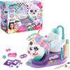 Canal Toys Airbrush Plush Hairiffic Salon - Custom Makeover Kit with Battery-Powered Airbru