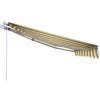 VERDELOOK Tenda Sole Itaca inclinazione fissa sporgenza 2mx3m beige e marrone