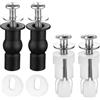 Zfyq Fissaggi WC Sedile, 4 Pezzi Viti a Espansione per Sedile WC, Kit di Ricambio per