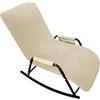 Coprisedile Elastico Reclinabile per Sedia a Dondolo Balcone Nap Sdraio Beanbag