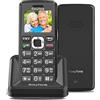 Easyfone T200 Telefono Cellulare per Anziani 4G con Tasti Grandi,