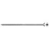 fischer 100 viti per truciolato PowerFast II CTP 6,0 x 140 A2 100, testa svasata, attacco a stella interna TX, filettatura parziale, acciaio inox A2, per montaggio superficiale in legno