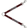 Buckle-Down Designs Dog Leash Splitter ZOMBIE KILLER w/Stacked Zombies Sketch