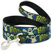 Buckle-Down Designs Dog Leash 6-FEET Ghost BOO! Blue/Multi Color