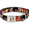 Alice in Wonderland Dog Collar DYU-Alice CLOSE-UP Full Color Alice's Encounters in Wonderland WIDE-L