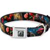 Alice in Wonderland Dog Collar DYDB-Alice Keyhole Full Color Grays Alice in Wonderland Movie Encount