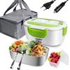 kisidus Scaldavivande Elettrico Portatile 12/24/220V Porta pranzo Lunch