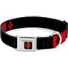 Harley Quinn Dog Collar JKG-Harley Quinn Diamond Full Color Black/Red HARLEY QUINN/Diamonds B