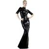 Latex Abito in lattice nero M