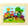 Gioco IN Legno Mini Puzzle Ferrovia Bxlxh 120x5x95mm Nuovo da Tavolo