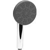 Cornat Doccetta Valongo - Diametro testa 110 mm - Cromato/grigio - 3 tipi di getto: normale & massaggio - Anticalcare & risparmio idrico - Soffione Eco per doccia e vasca da bagno / TECB3480