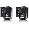 Noctua NH-U9S chromax.black, Dissipatore a Torre Singola per CPU (92 mm, Nero) (Confezione da 2)