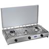 Parker Fornello 3 fuochi a gas Gpl / Metano con piano acciaio inox 5523G Parker ita