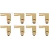 No 5X(8 pezzi Connettore Hi-end completo da banana a spina Spade Adapter / Spe6537