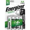 Energizer 0000065047 Energizer BATTERIE RICARICABILI STILO AA POWERPLUS 2000MAH CONF. 4PZ
