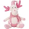 Peluche pupazzo festivo glitter pupazzo di neve renna per espo