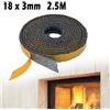 N/A Stufa for corda Sigillatura for strappo 2.5m Lunghezza Nero for camino Sigilli