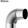 Brand New 90° per camino Fumaria Gomito Tubo Carburante Stufe 60mm/70mm/80mm