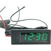 Orologio Voltmetro Auto LED Display Digitale Interno Ed Esterno Veicolo 12V Ross