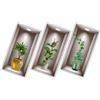 1 set piante adesive a parete fai -da - decorative piante in vaso in vaso 3D