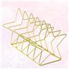 1Pc Semplicità Ferro Battuto Bookrack Creativo Scaffale a forma di stella a