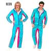 Widmann Azure Metallic Electronic Dance Music Party Fashion Tracksuit (Jacket, P