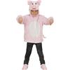 Widmann Pig In Soft Plush (Hoodie With Mask) (104 cm / 2-3 Years) Pink