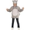 Widmann Cat In Soft Plush (Hoodie With Mask) (104 cm / 2-3 Years) Grey