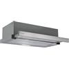 Candy CBT625/2X/1/4U, cappa telescopica da 60 cm, 2 livelli di potenza, 332,1 m3/h, filtro a carbone, pannello in alluminio antigrasso, illuminazione LED, 64 dB, acciaio inox