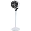 Fakir Prestige VC° 550 - Ventilatore a piantana 2 in 1, motore DC silenzioso, 12 livelli, bianco