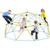 VEVOR Cupola da Arrampicata Geometrica per Bambini da 3 a 10 Anni, 305 cm, Supporta 340 kg, con Maniglia da Arrampicata, Montaggio Facile, Parco Giochi da Esterno Giardino, Cortile
