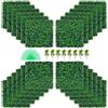 VEVOR 24 Pezzi Artificiale Pannello da Siepe di Bosso, 50,8 x 50,8 cm, Siepi Artificiali, Recinzione Artificiale Bosso, Edera Finta Effetto Realistico Decorazione Plastica Verde, Spessore da 4 cm