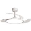 Yasta Ventilatore Da Soffitto Con Luce Led Pale Scomparsa 80W Lampadario Sospensione