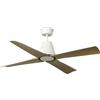Faro Barcelona Typhoon Ventilatore Da Soffitto 130 Cm Con Telecomando DC, Bianco