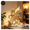 Pegaso Oro Alato Statua Feng Shui Decorativa da Tavolo
