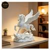 Pegaso Bianco Alato Statua Feng Shui Decorativa da Tavolo