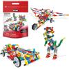 Basic Fun K'NEX Deluxe - Set Costruzioni 408 Pezzi con 80 Modelli e Borsa - Gioc