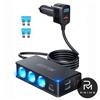 BESTEK Caricabatterie Auto BESTEK 148W 12V/24V 3 Prese Accendisigari 6 USB PD QC3.0 LED