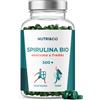 NUTRI & CO Spirulina Biologica 500 Compresse Bio da 500 mg Pure Senza Eccipienti