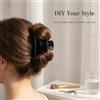 Clip per capelli a pinza nera piccola zucca, accessorio moda, per primavera