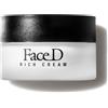 FaceD Face D Rich Cream 50 ml Crema Viso Nutriente Anti Età con Acido Ialuronico e