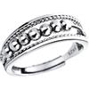 1pc coppia di moda anello di rame anello girevole a pois anello perline per
