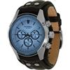 Fossil Orologio Coachman da uomo movimento cronografo al quarzo con cinturino in pelle