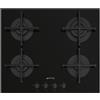 Smeg Piano cottura gas 4 zone SELEZIONE PV264B Black (60cm)