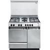 De Longhi Cucina gas 4+2 zone Forno elettrico SEX8542NEDM Inox Classe A (86x50x85cm)